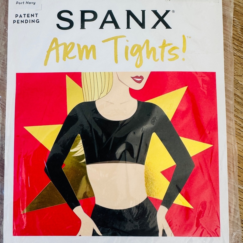 NWT SPANX Arm Tights Med Navy